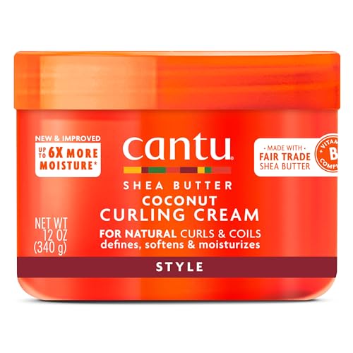 Image 2 of 12 Ounce (Pack of 12) for the product Cantu Coconut Curling Cream with Shea Butter for Natural Hair, 12 oz