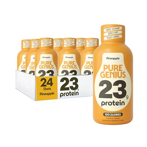 Image 1 of Default Title for the product Pure Genius 23g Protein Shot - 100 Calories, No Sugar, No Fat - 24 Shots