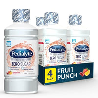 Thumbnail for Image 1 of Fruit Punch / 33.8 Fl Oz (Pack of 4) for the product Pedialyte Electrolyte Water with Zero Sugar Hydration Drink