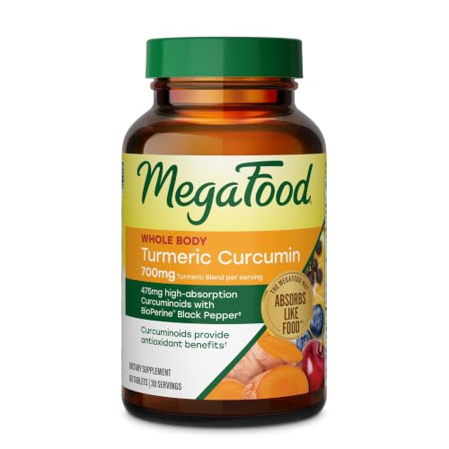 Image 2 of 60 Count (Pack of 1) for the product MegaFood Whole Body Turmeric Curcumin Supplement