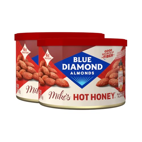 Image 1 of Default Title for the product Blue Diamond Almonds Mike’s Hot Honey Infused Almonds 6oz Can Pack of 2