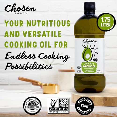 Image 5 of Chosen Foods 100% Pure Avocado Oil for Cooking - 1.75L