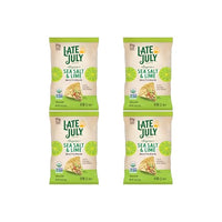 Thumbnail for Image 1 of Default Title for the product Late July Organic Multigrain Tortilla Chips Sea Salt and Lime 7.5-oz. Bag Pack of 4
