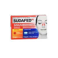 Thumbnail for Tylenol Sudafed Pe Day + Night Sinus Congestion Tablets 20 Tabs