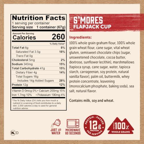 Image 2 of Kodiak Cakes Pancake On the Go, S'mores, 2.36 oz (Pack of 12)