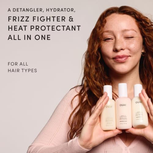 Image 3 of OUAI Multitasking Leave In Conditioner - St. Barts Scent - Travel Size