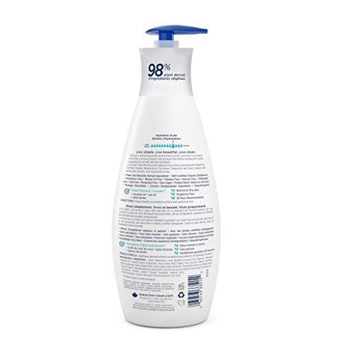 Image 2 of Live Clean Daily Moisturizing Body Lotion, Fragrance Free, 18 Fl Oz (Pack of 2)