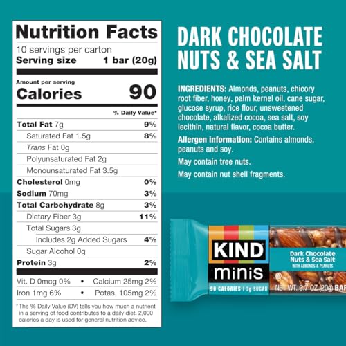 Image 4 of KIND Mini Snack Bars Variety Pack, 30 Count