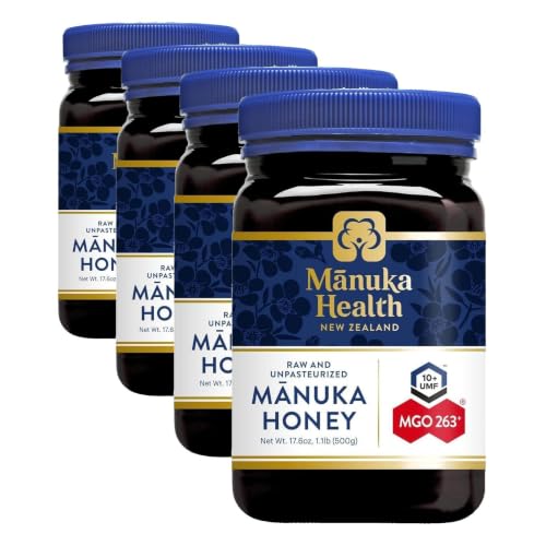 Image 10 of MGO 263+ / 17.6 Ounce (Pack of 4) for the product Manuka Health Manuka Honey