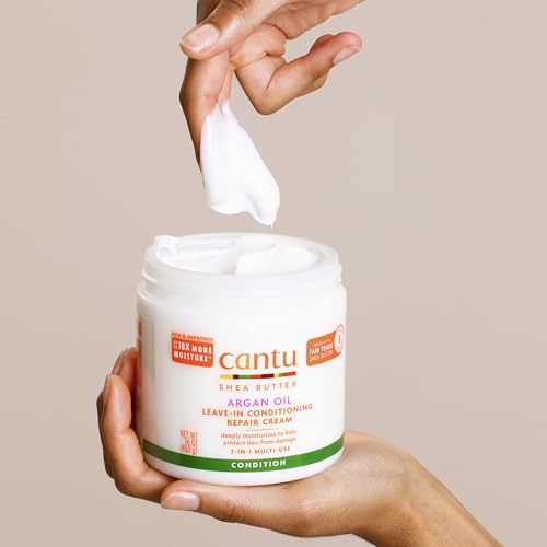 Image 8 of Cantu Argan Oil Leave in Conditioning Repair Cream, 16 Ounce