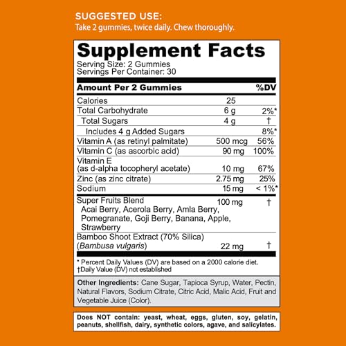 Image 8 of Goli Superfruits Beauty Gummies with Bamboo Silica