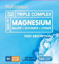 Thumbnail for Image 5 of BioEmblem Triple Magnesium Complex, 300 mg Per Serving, 180 Capsules