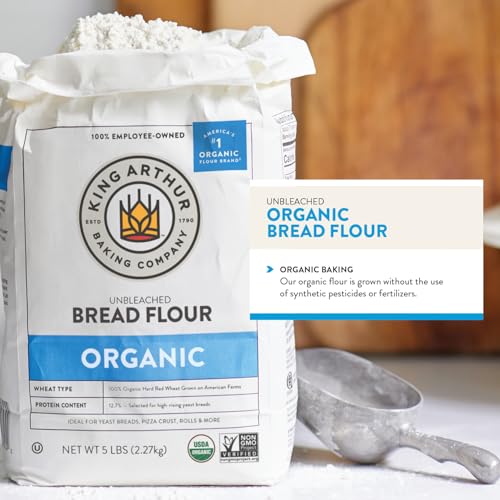 Image 7 of King Arthur 100% Organic Bread Flour, Unbleached, 5 lb