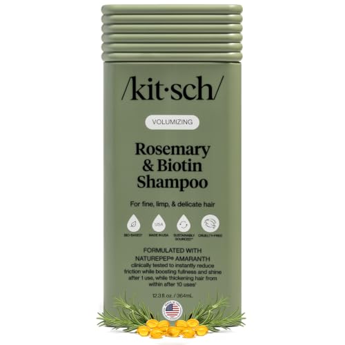 Image 1 of Default Title for the product Kitsch Rosemary & Biotin Shampoo for Hair Growth – Made in USA, 12.3 oz