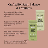 Thumbnail for Image 3 of Kitsch Tea Tree & Mint Shampoo and Conditioner Set for Scalp Care