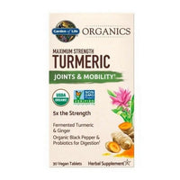 Thumbnail for Garden of Life Organics Maximum Strength Turmeric Joints & Mobility 30 Vegan Tabs
