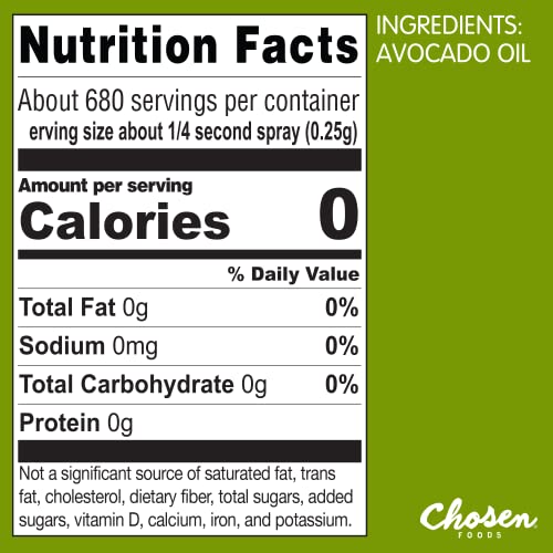 Image 2 of Chosen Foods 100% Pure Avocado Oil Spray 6 oz 2 Pack