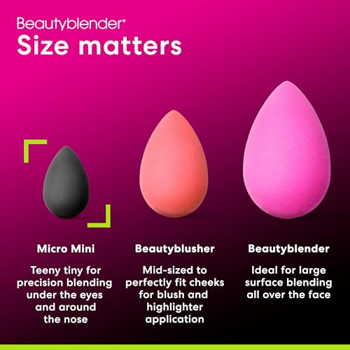 Image 3 of beautyblender Micro Mini Pro Black Makeup Sponges, 2 Pack