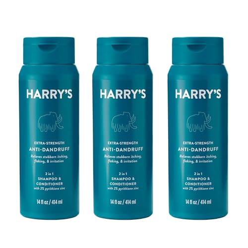 Image 1 of Default Title for the product Harry's Anti-Dandruff Men's 2 in 1 Shampoo and Conditioner - 14 oz (3 Pack)