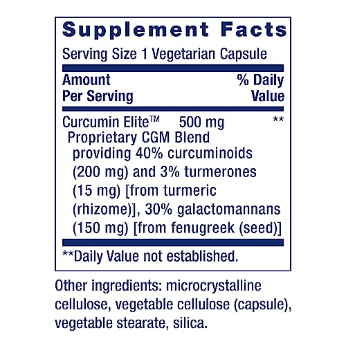 Image 4 of Life Extension Curcumin Elite Turmeric Extract, 60 Count