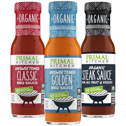 Image 1 of Default Title for the product Primal Kitchen Organic Original BBQ, Golden BBQ & Steak Sauce 3-Pack
