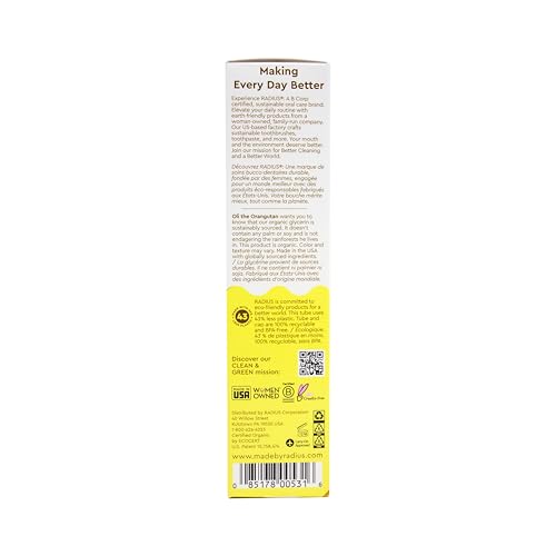 Image 4 of RADIUS USDA Organic Kids Toothpaste 3oz Pack of 6