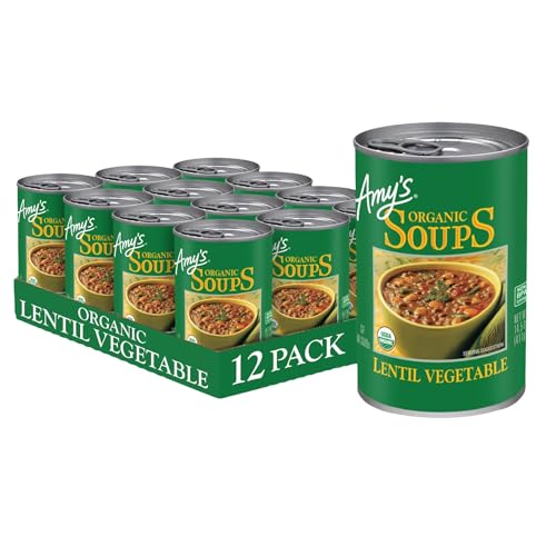 Image 1 of Default Title for the product Amy's Vegan Lentil Vegetable Soup (12 Pack) 14.5 oz