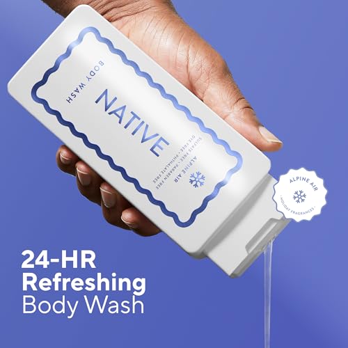 Image 2 of Native Clean Body Wash for Women & Men, Alpine Air Scent, 18 fl oz