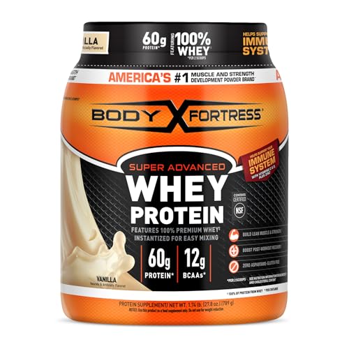 Image 1 of Default Title for the product Body Fortress Super Advanced Whey Protein Powder, Vanilla, 1.74lbs