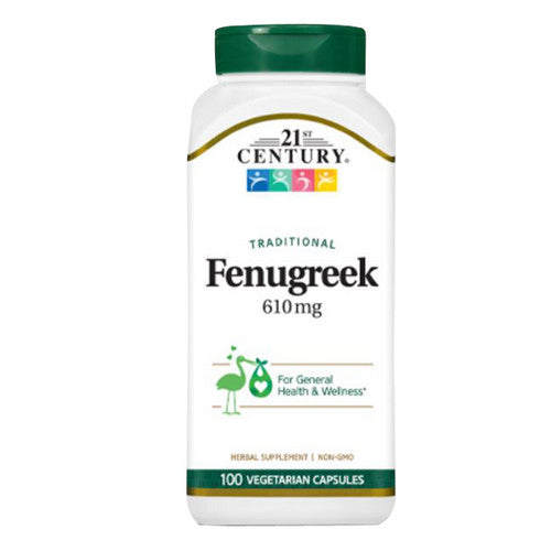21st Century Whole Herb Fenugreek 610 mg 100 Veg Caps