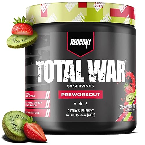 Image 12 of Strawberry Kiwi for the product REDCON1 Total War Pre Workout Powder