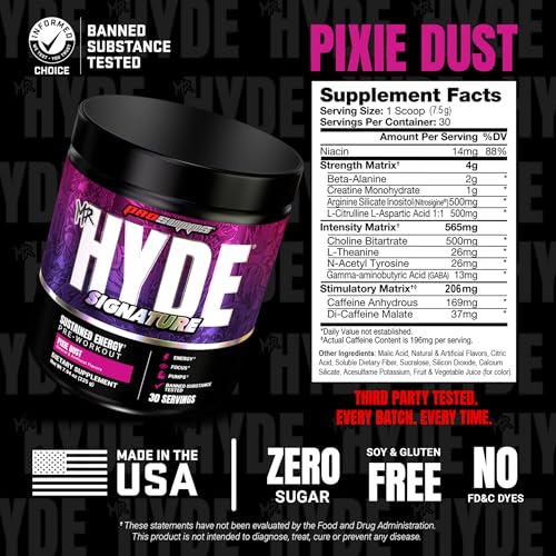 Image 5 of ProSupps Mr. Hyde Signature Pre Workout Powder with Creatine, Pixie Dust