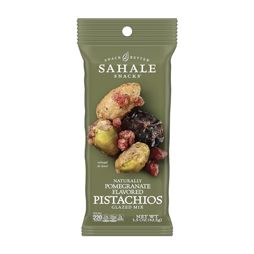 Image 1 of Default Title for the product Sahale Snacks Pomegranate Flavored Pistachios Glazed Mix, 1.5 Ounces (Pack of 18)