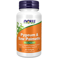 Thumbnail for Now Foods Pygeum & Saw Palmetto Extract 25 mg/80 mg 60 Sgels