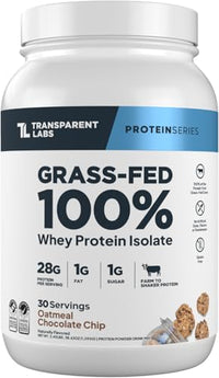 Thumbnail for Image 9 of Oatmeal Chocolate Chip Cookie for the product Transparent Labs Grass-Fed Whey Protein
