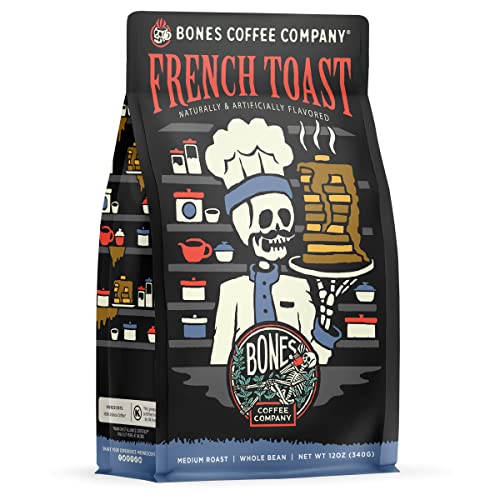 Image 1 of Default Title for the product Bones Coffee Company French Toast Flavored Ground Coffee 12 Oz