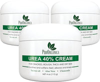 Thumbnail for Image 1 of 4 Ounce (Pack of 3) for the product PurOrganica Urea Cream 40% for Dry Cracked Heels and Calluses