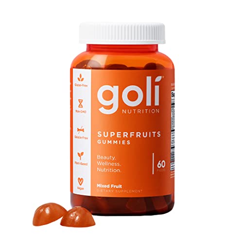 Image 1 of 60 Count (Pack of 1) for the product Goli Superfruits Beauty Gummies with Bamboo Silica
