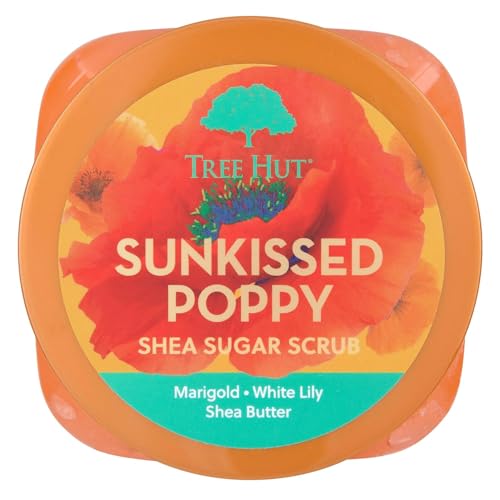 Image 2 of Tree Hut Sunkissed Poppy Body Scrub, Exfoliating Sugar Scrub, Vegan, 18 Oz