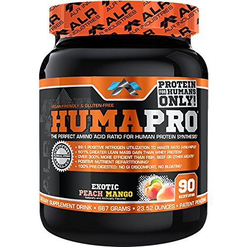 Image 1 of Default Title for the product ALR Industries Humapro Vegan EAA Formula Peach Mango 90 Servings