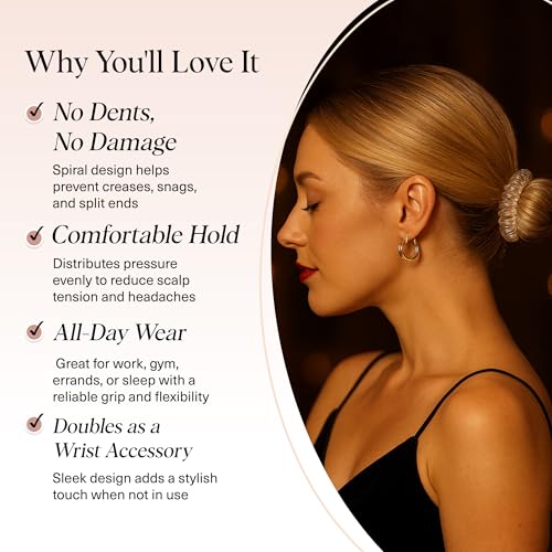 Image 11 of Kitsch Spiral Hair Ties for Women