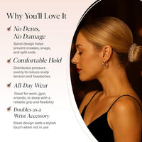 Thumbnail for Image 11 of Kitsch Spiral Hair Ties for Women