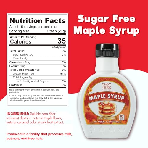 Image 2 of ChocZero Sugar Free Maple Syrup, 10.5 oz Bottle