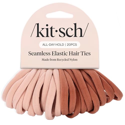 Image 1 of Default Title for the product Kitsch Elastic Hair Ties No Damage Stretchable Hair Bands 20pcs