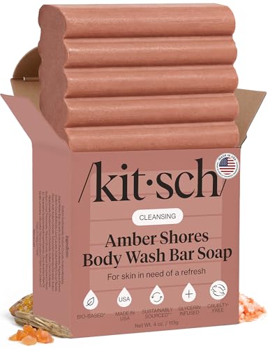 Image 1 of Default Title for the product Kitsch Amber Shores Body Wash Bar Soap for Women, 4 oz