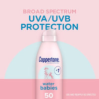 Thumbnail for Image 3 of Coppertone WaterBabies Baby Sunscreen Spray SPF 50, 6 OZ