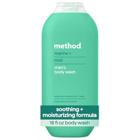Thumbnail for Image 1 of 18 Fl Oz (Pack of 1) for the product Method Body Wash, Marine + Mist, 18 oz