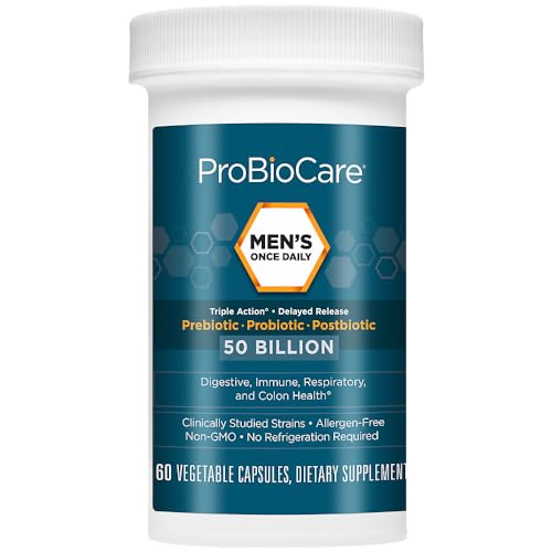 Image 5 of ProBioCare Men’s Once Daily Probiotic, 50B CFU, Digestive Health, 60 Caps