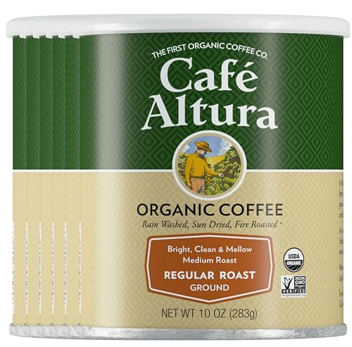 Image 1 of Default Title for the product Cafe Altura Ground Organic Coffee, Regular Roast, 10 oz Can