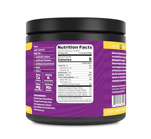Image 2 of Amazing Nutrition Advanced Hydration Electrolyte Powder 30 Servings